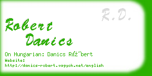 robert danics business card